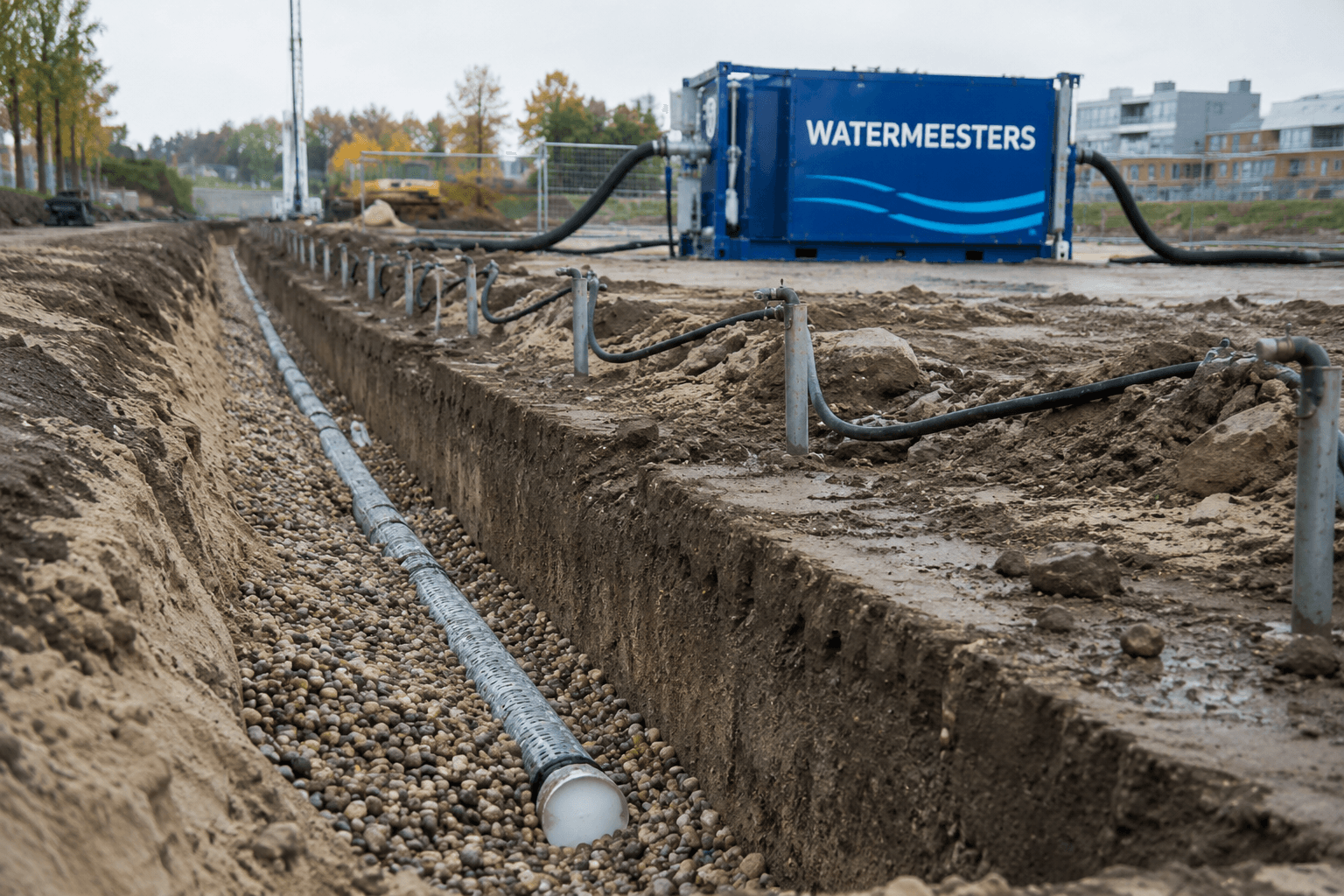 Horizontale bemaling (drainage)
